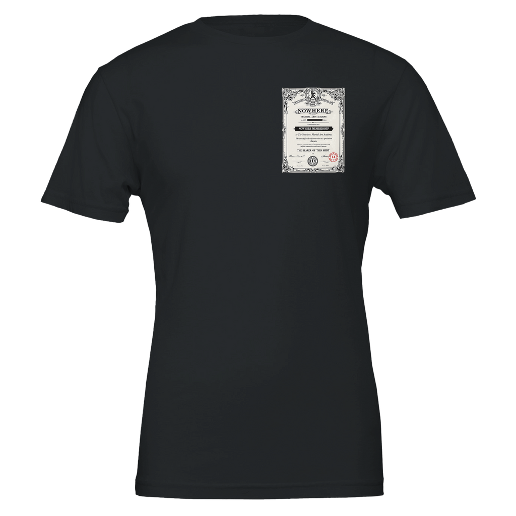 Retro Martial Arts Dojo T-Shirt Unisex Cotton Tee UK T-Shirt — detail view | Wild Thread Co
