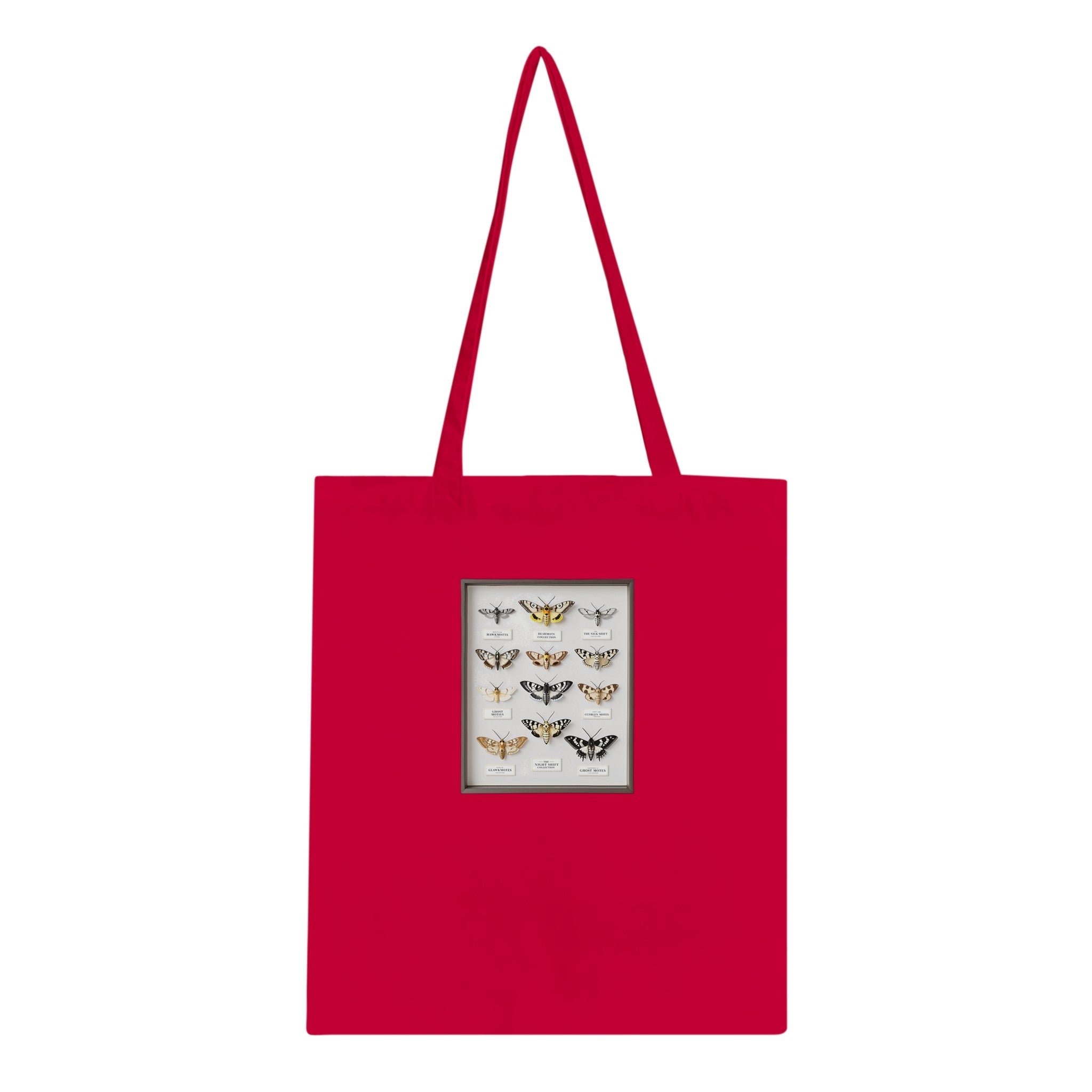 Moth Collector Specimen Case Cotton Shopper UK Tote Bag — detail view | Wild Thread Co