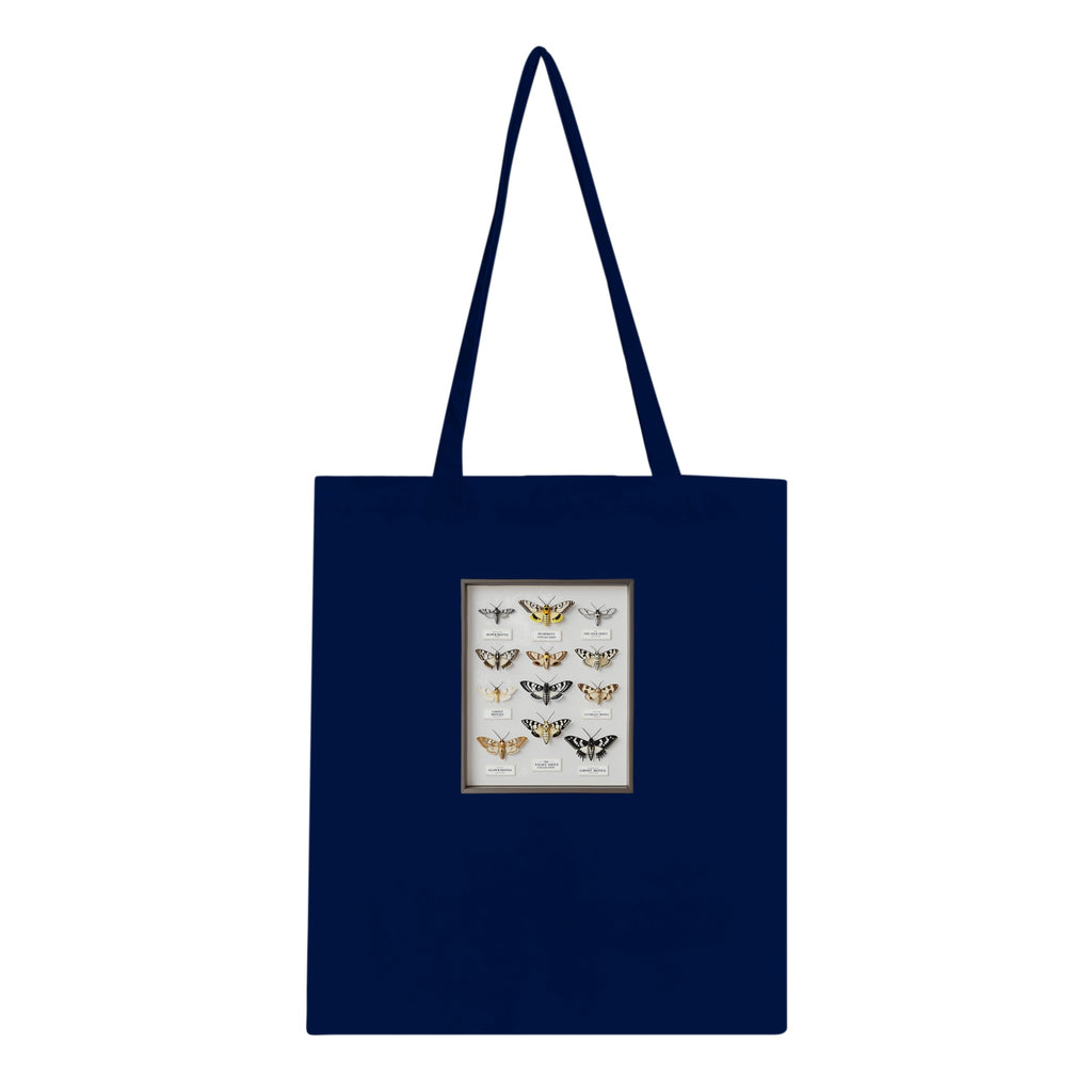 Moth Collector Specimen Case Cotton Shopper UK Tote Bag — detail view | Wild Thread Co
