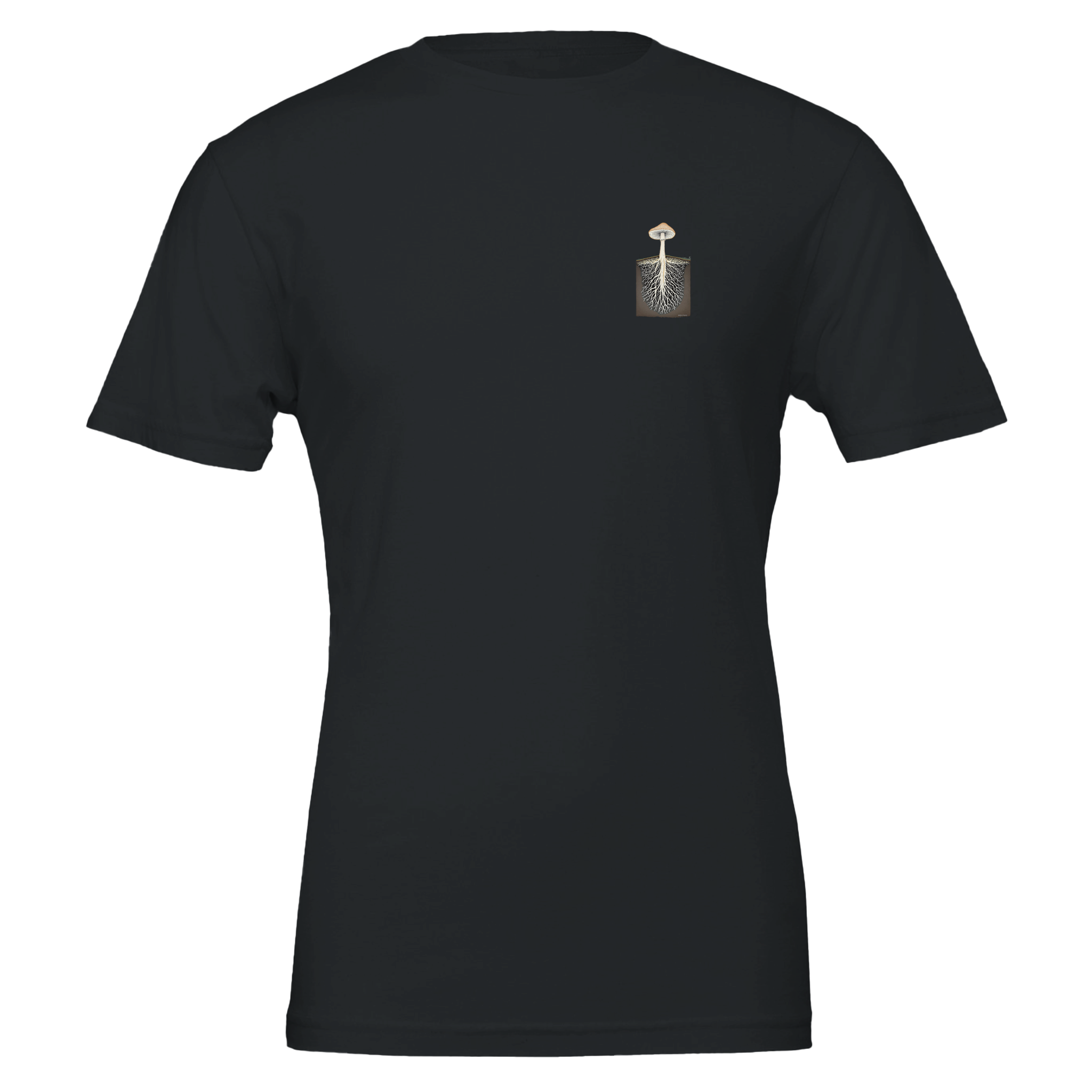 Mycelium Network Cross-section T-Shirt Unisex Cotton Tee UK — T-Shirt | Wild Thread Co UK