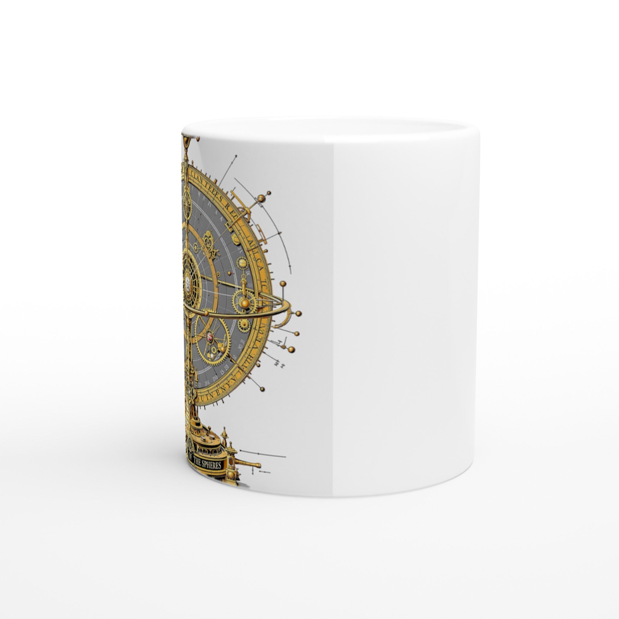 Victorian Orrery Coffee Tea Ceramic 11oz Mug UK Gift Mug — detail view | Wild Thread Co
