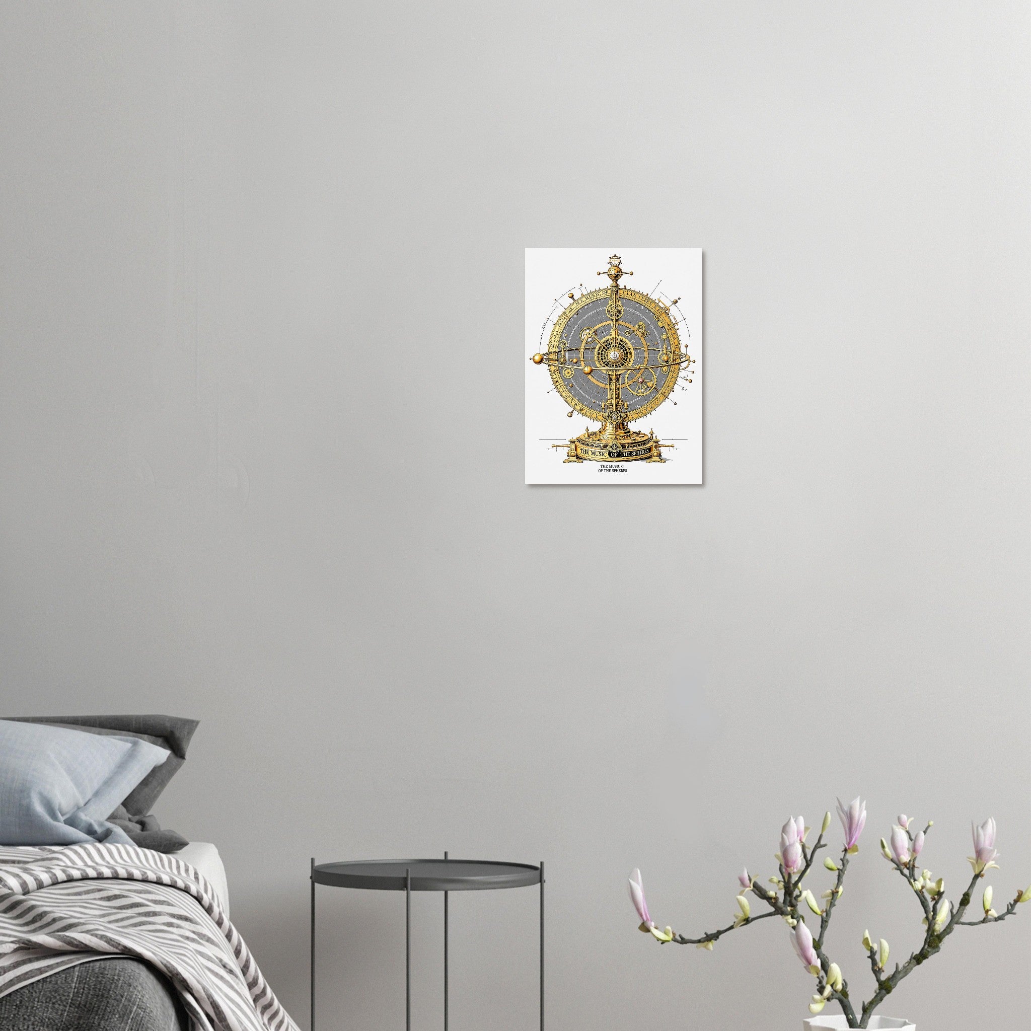 Victorian Mechanical Orrery Art Wall Art UK Art UK Gift Art Print Poster Wall Ar Art Print — detail view | Wild Thread Co