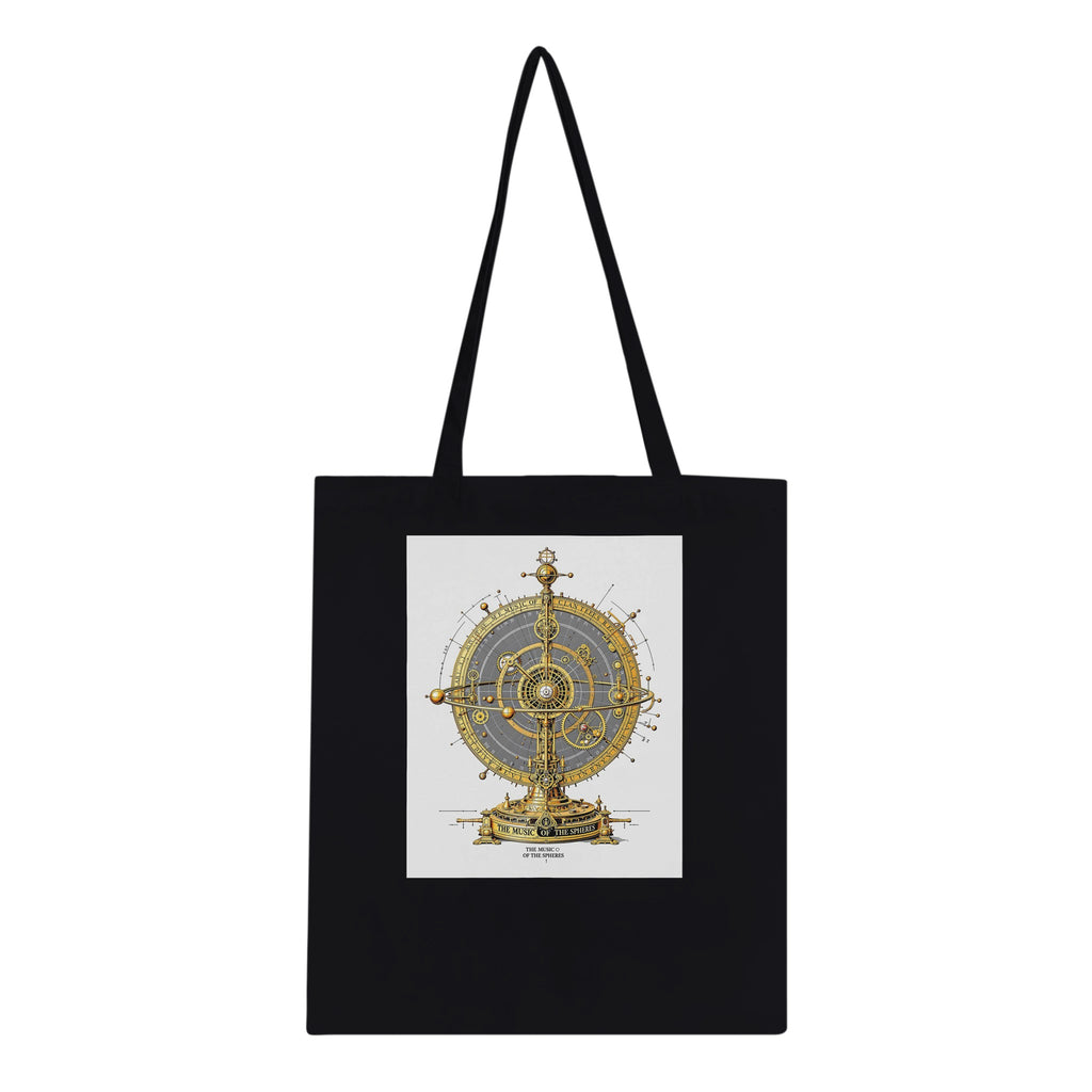 Victorian Mechanical Orrery Cotton Shopper UK Tote Bag UK Gift Tote Bag — detail view | Wild Thread Co