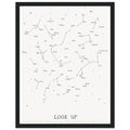 Antique Star Chart Hand Drawn Wall Art Ready to Hang UK — Framed Art Print | Wild Thread Co UK