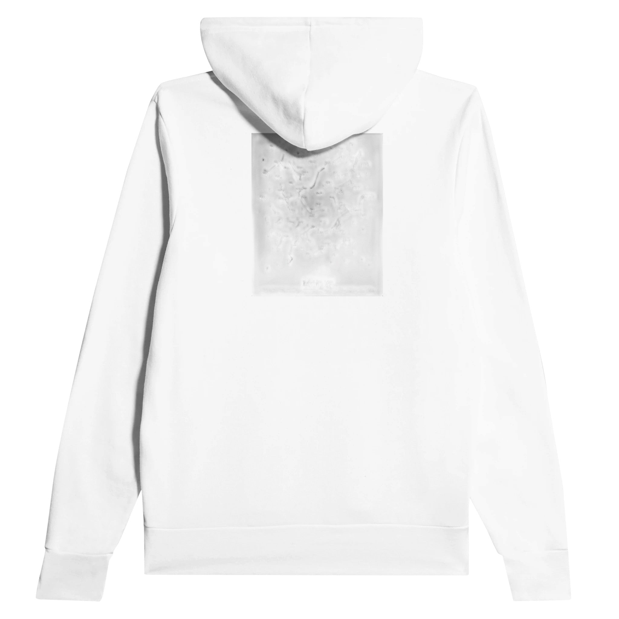 Antique Star Chart Hand Drawn Hoodie Pullover Unisex Cotton UK Hoodie — detail view | Wild Thread Co
