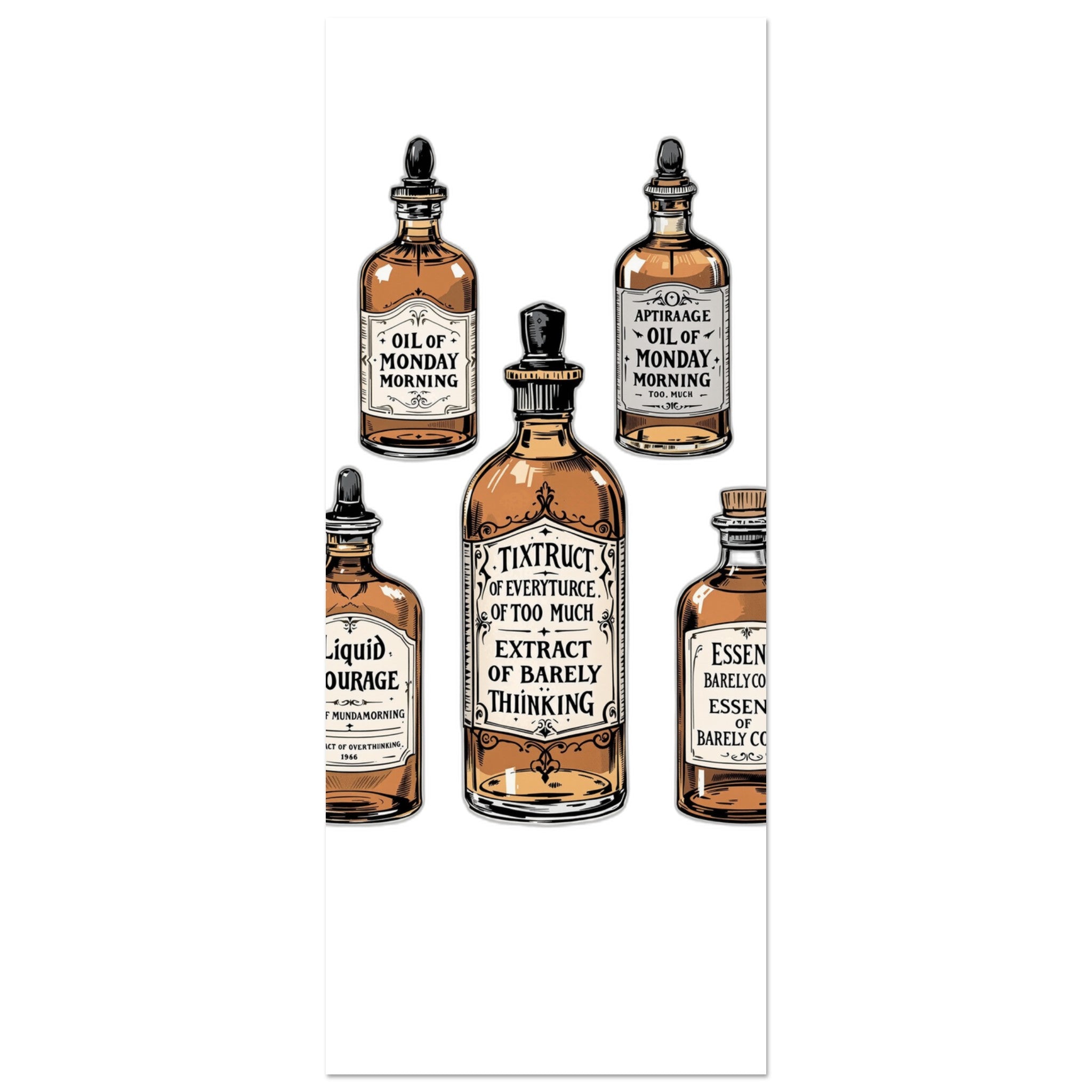 Apothecary Dark Humour A1 Art Wall Art UK Art UK Gift Art Print Art Print — detail view | Wild Thread Co