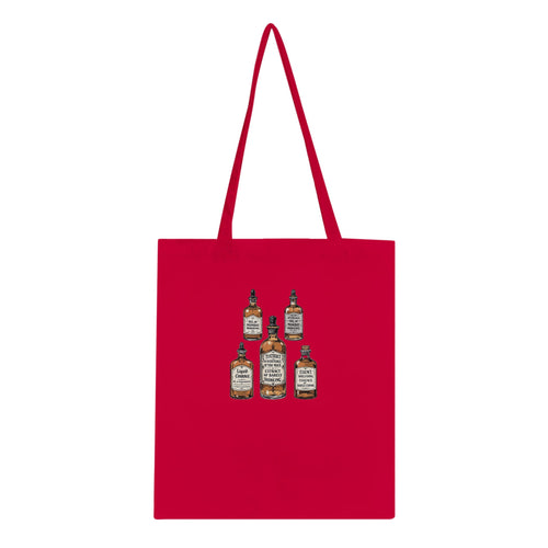 Apothecary Bottles Cotton Shopper UK Tote Bag — detail view | Wild Thread Co