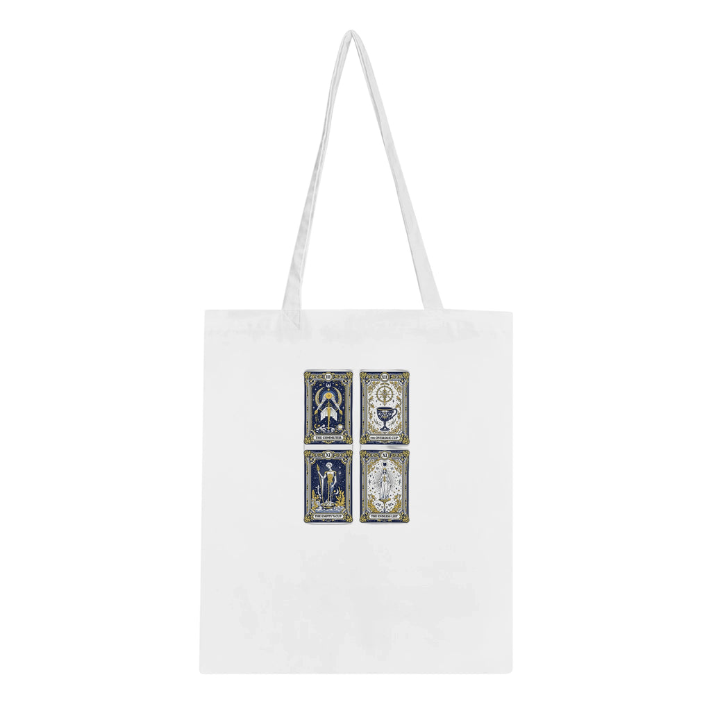Modern Tarot Cards Cotton Shopper UK Tote Bag — detail view | Wild Thread Co