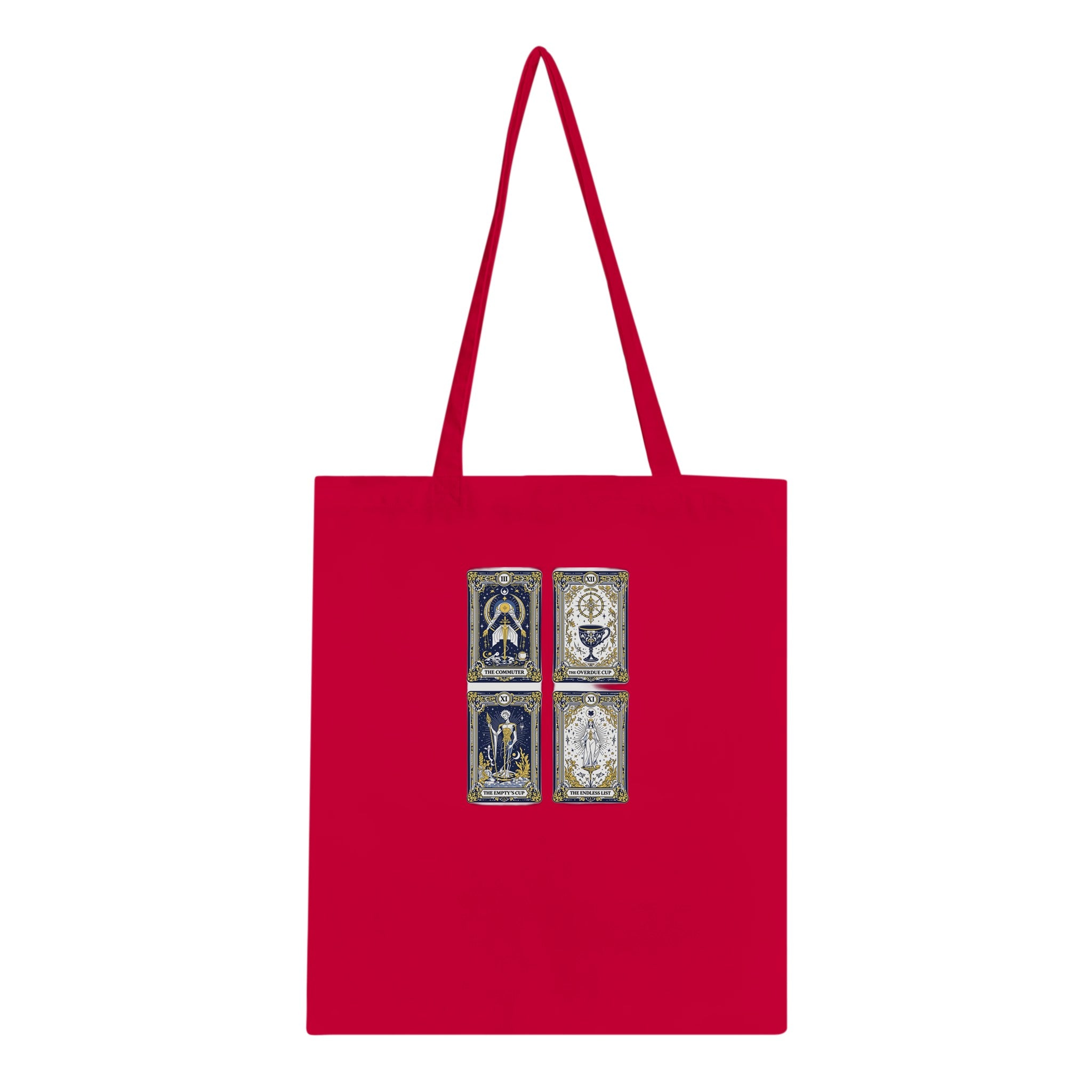 Modern Tarot Cards Cotton Shopper UK Tote Bag — detail view | Wild Thread Co