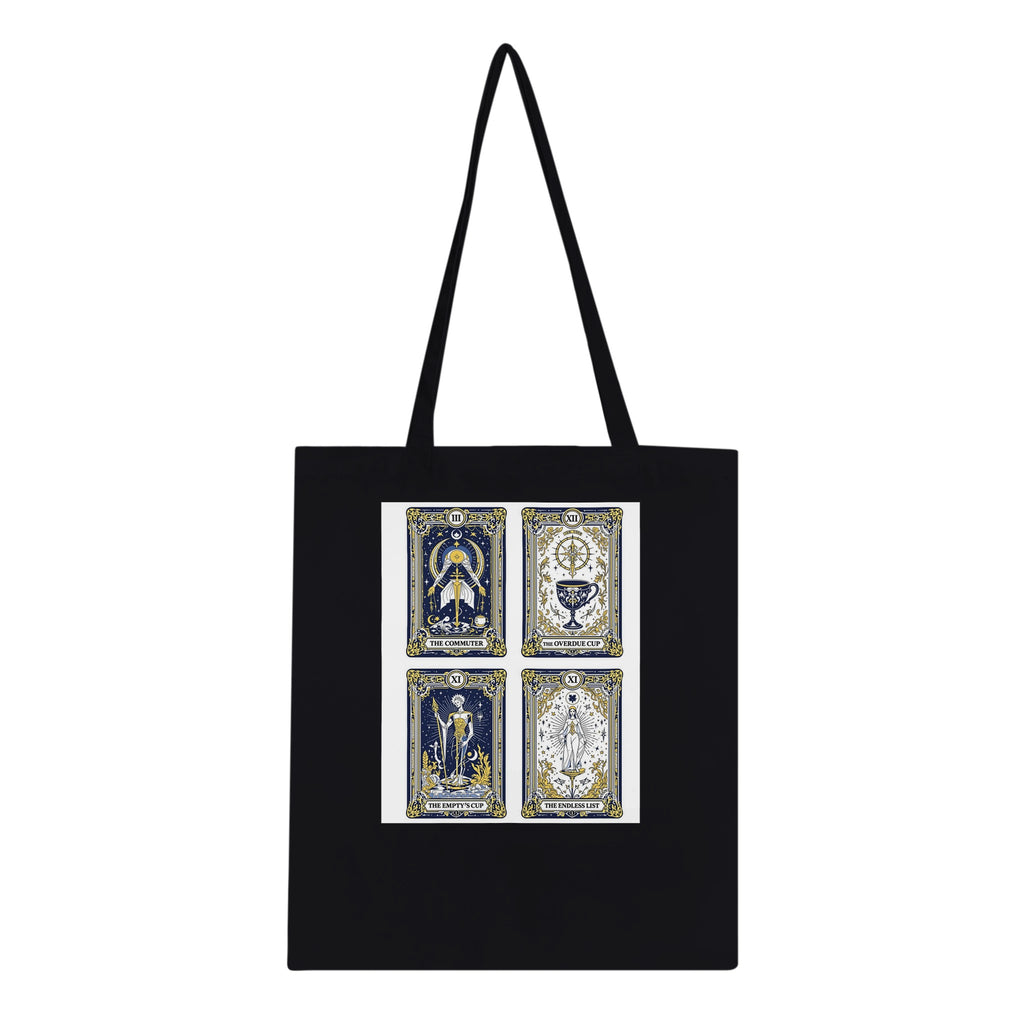 Modern Tarot Cards Cotton Shopper UK Tote Bag — detail view | Wild Thread Co