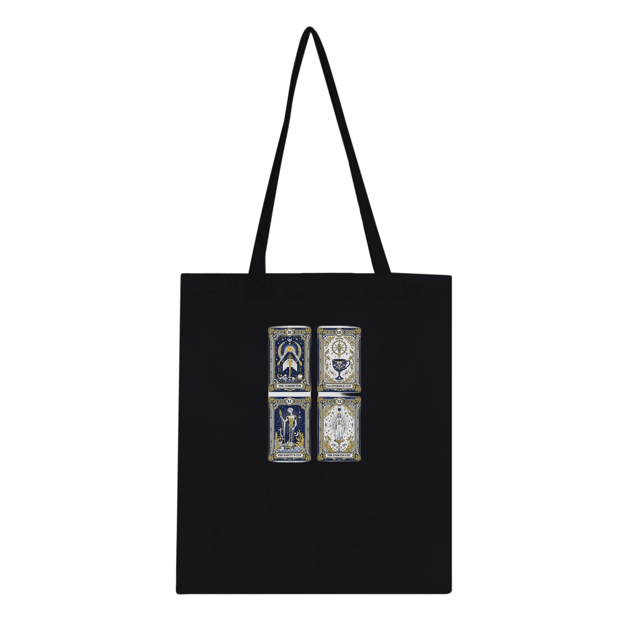 Modern Tarot Cards Cotton Shopper UK Tote Bag — detail view | Wild Thread Co