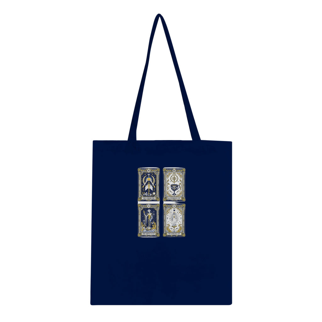 Modern Tarot Cards Cotton Shopper UK Tote Bag — detail view | Wild Thread Co
