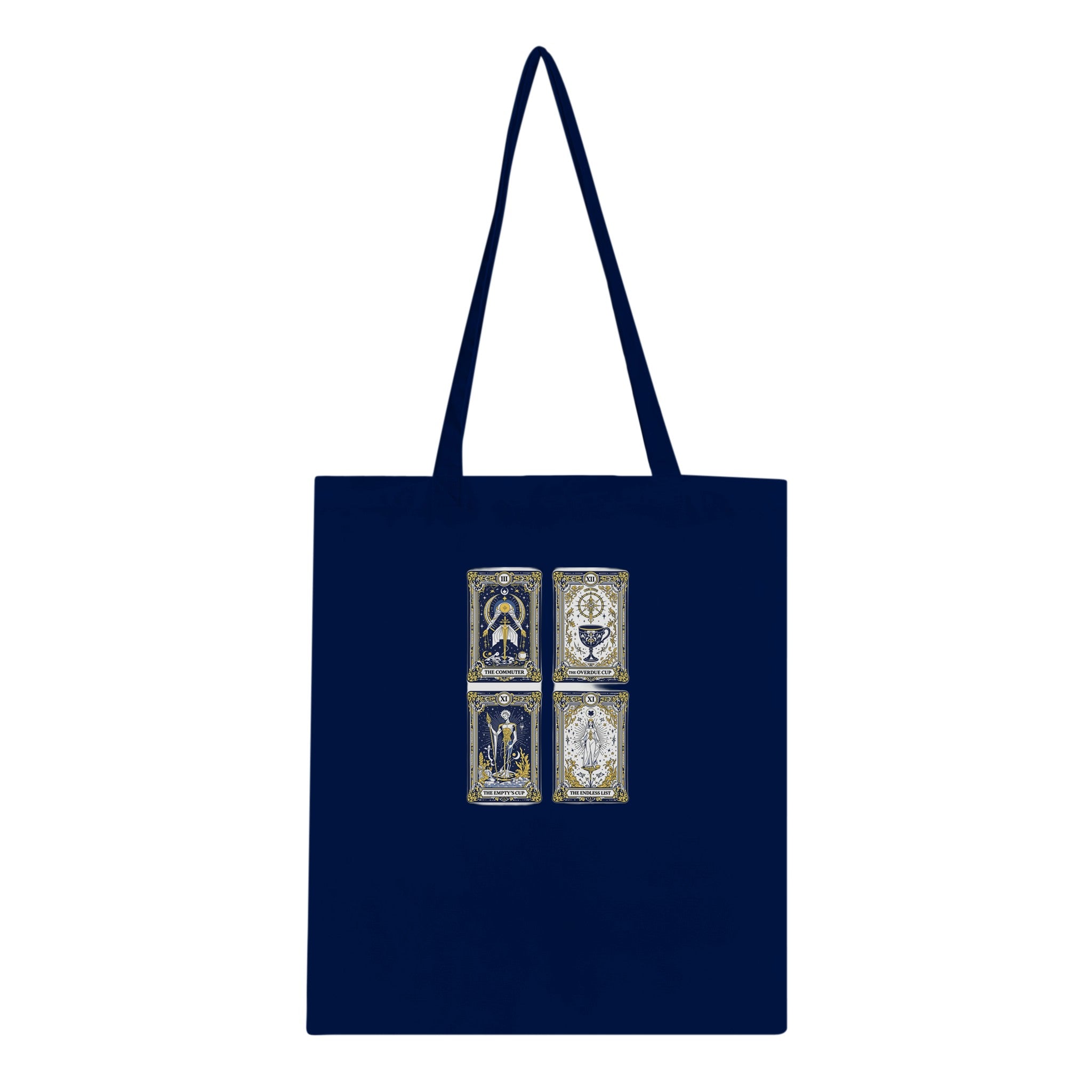 Modern Tarot Cards Cotton Shopper UK Tote Bag — detail view | Wild Thread Co