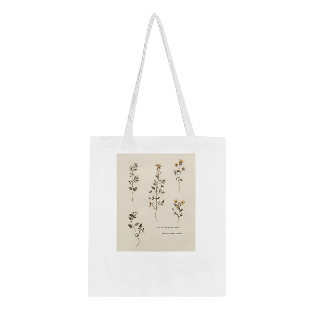 Victorian Pressed Wildflowers Cotton Shopper UK — Tote Bag | Wild Thread Co UK
