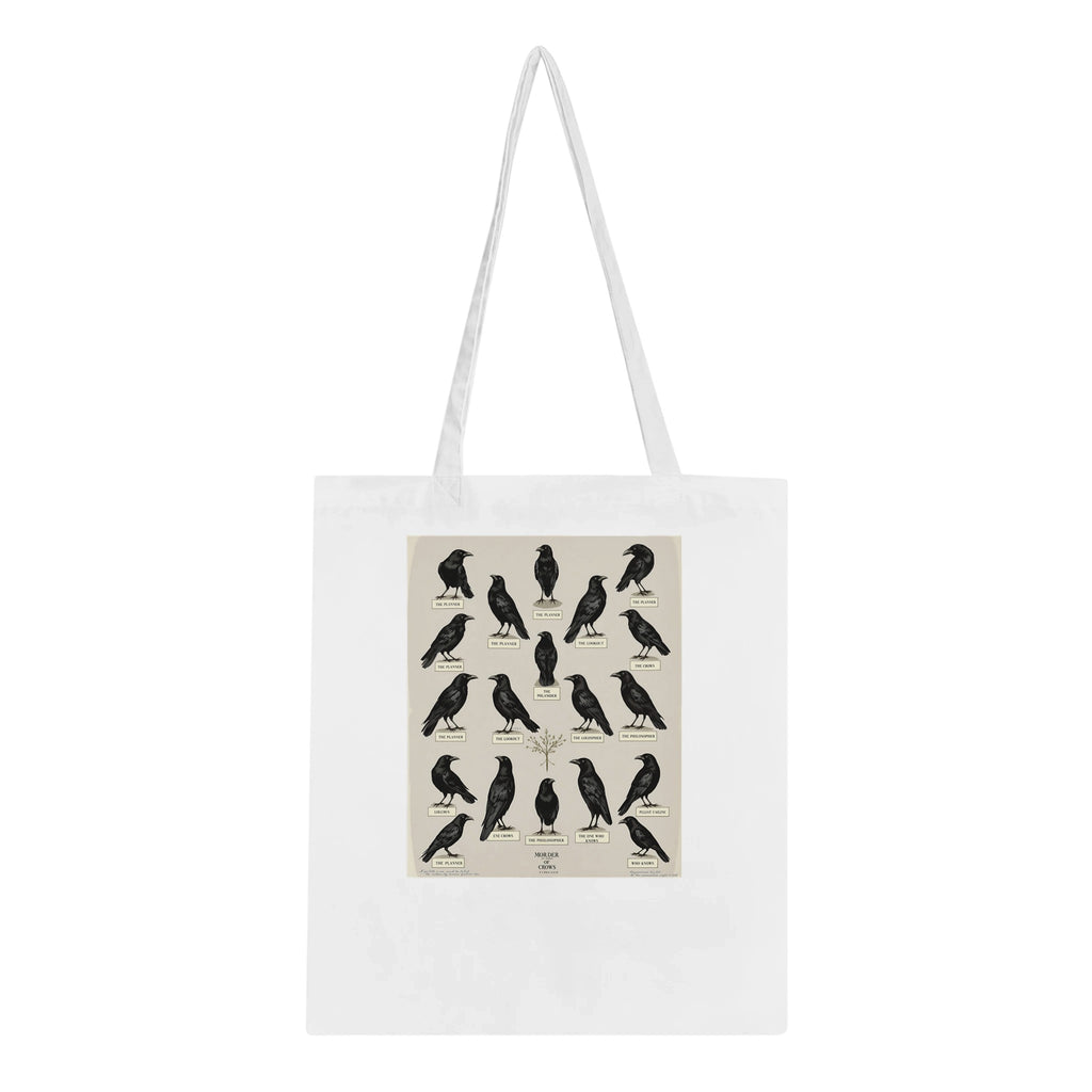 Murder Of Crows Natural History Plate Cotton Shopper UK — Tote Bag | Wild Thread Co UK