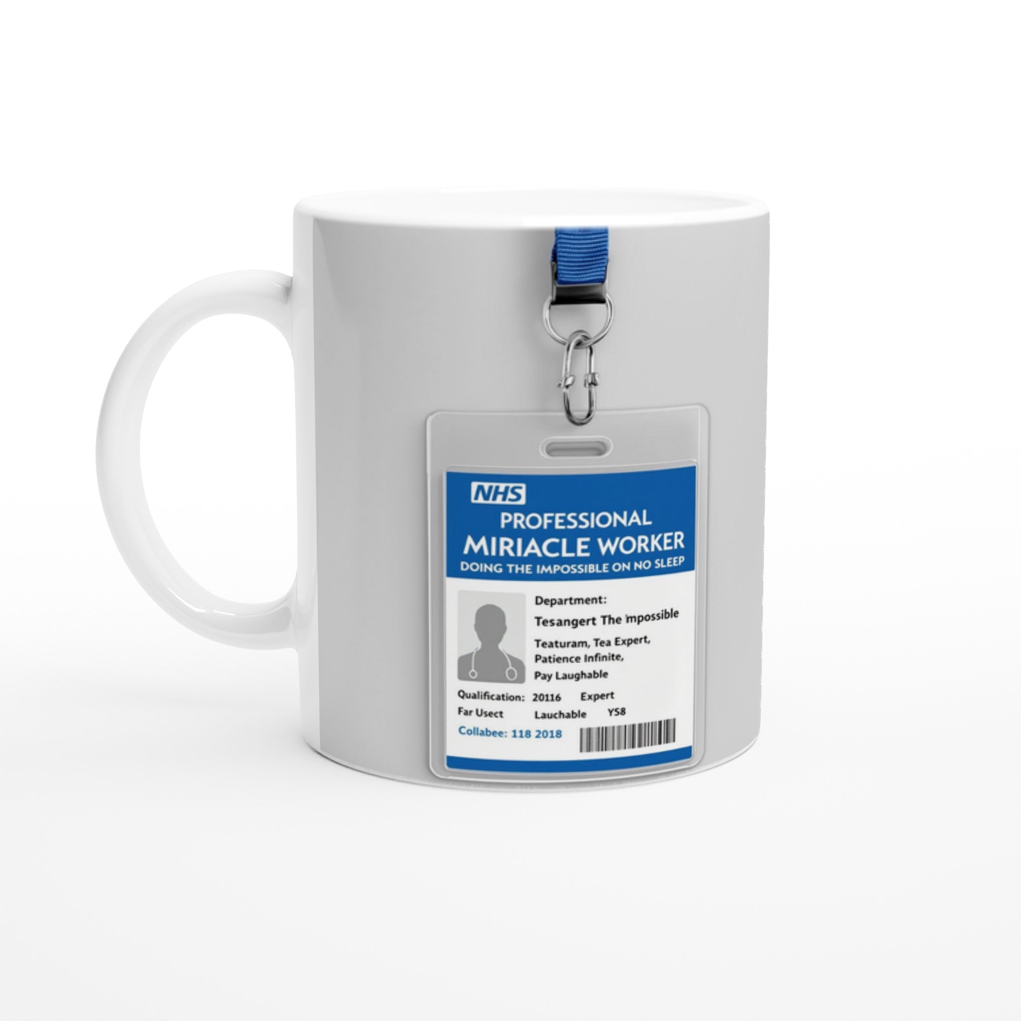 Nurse Nhs Id Card Spoof Coffee Tea Ceramic 11oz Mug UK — Mug | Wild Thread Co UK