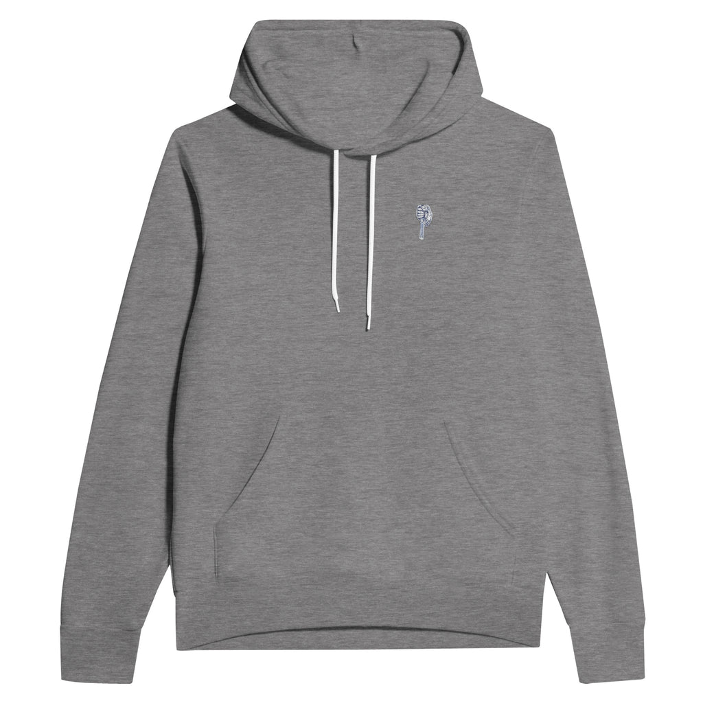 Builder Patent Drawing Hands Hoodie Pullover Unisex Cotton UK Hoodie — detail view | Wild Thread Co