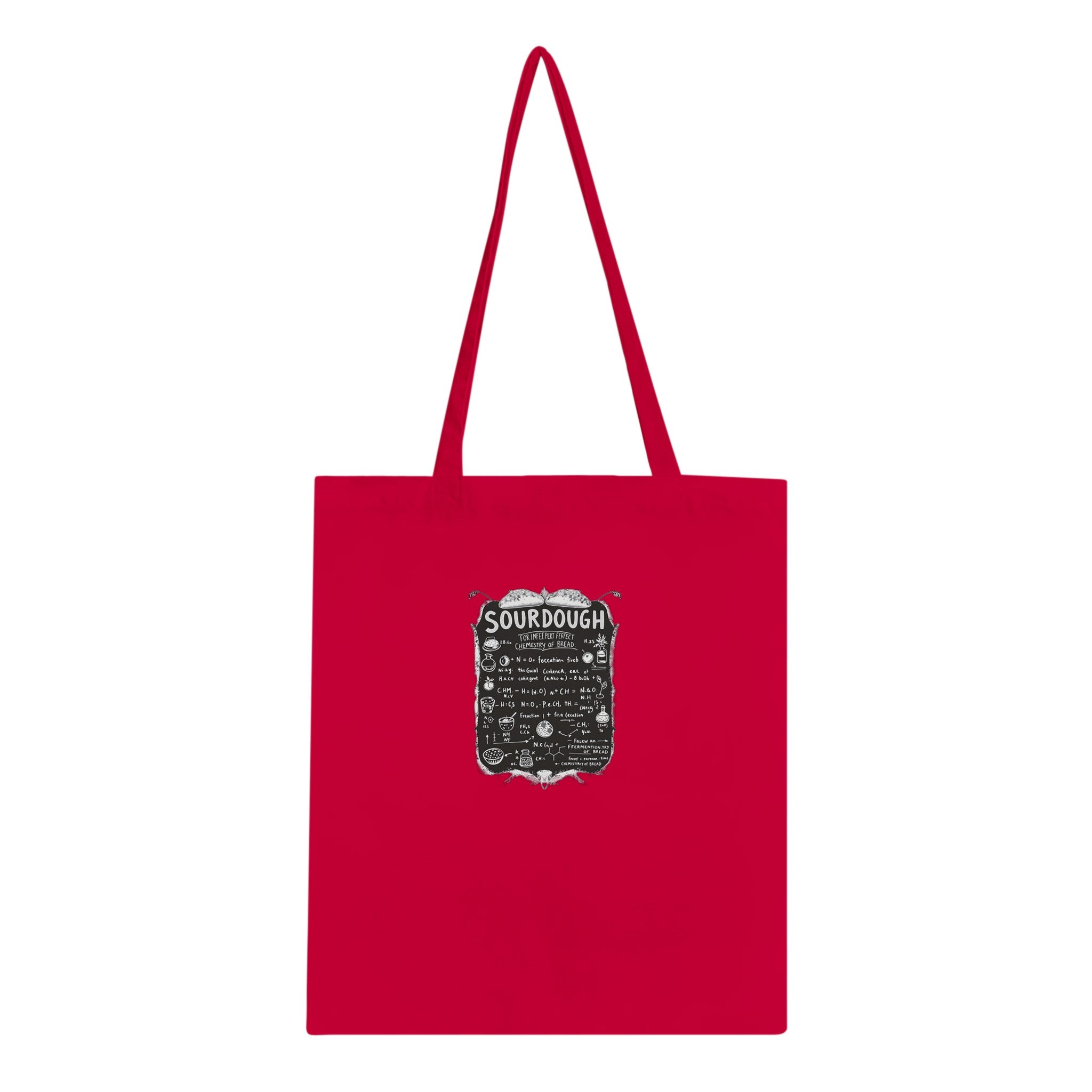 Baker Chemistry Blackboard Cotton Shopper UK Tote Bag UK Gift Tote Bag — detail view | Wild Thread Co