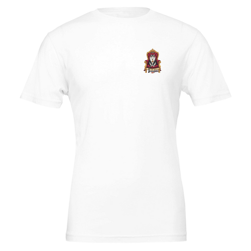Cat Royal Portrait Spoof T-Shirt Unisex Cotton Tee UK T-Shirt — detail view | Wild Thread Co