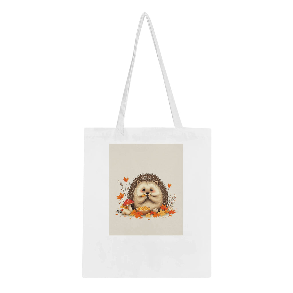Hedgehog Autumn Feast Cotton Shopper UK Tote Bag UK Gift — Tote Bag | Wild Thread Co UK