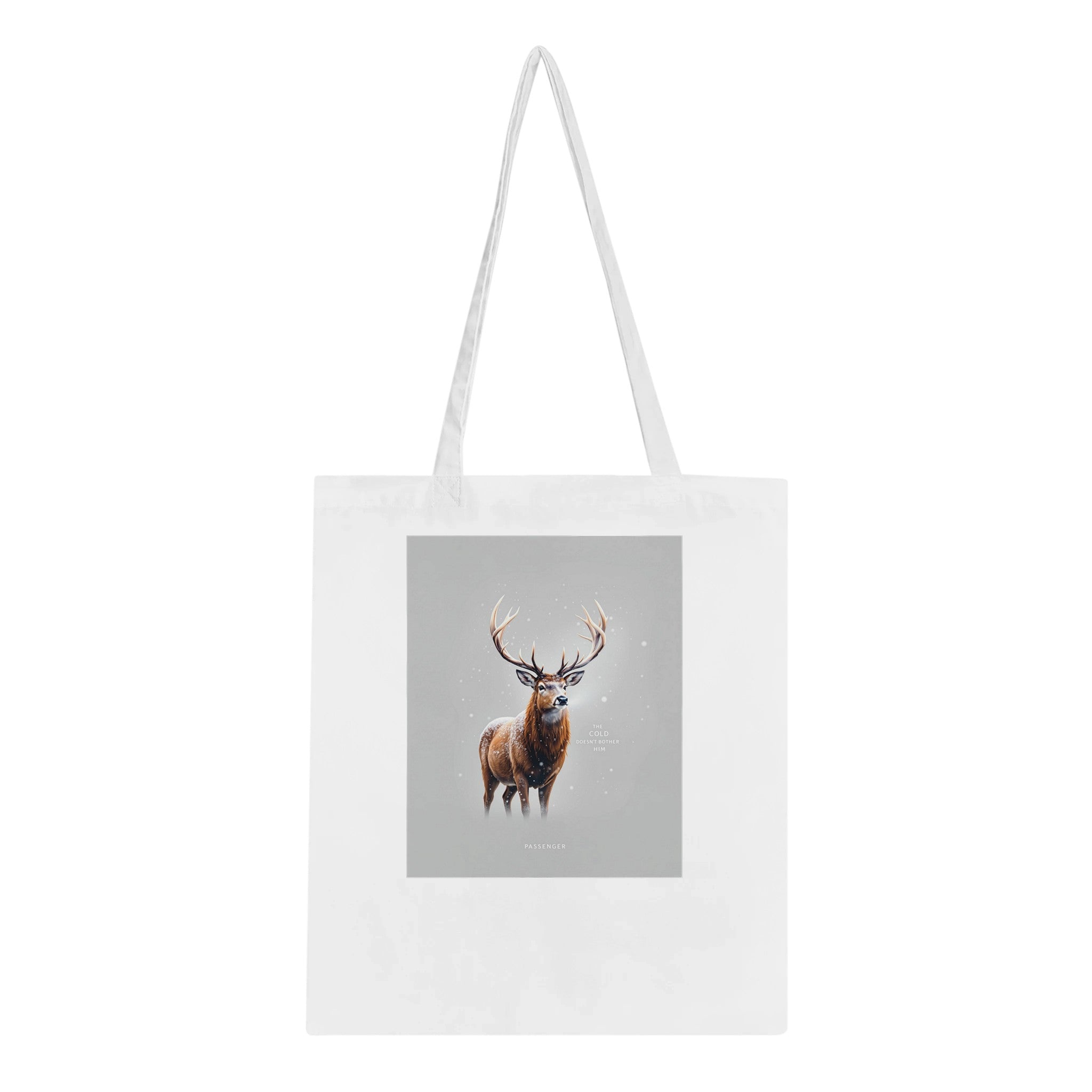 Red Deer Winter Stag Cotton Shopper UK — Tote Bag | Wild Thread Co UK
