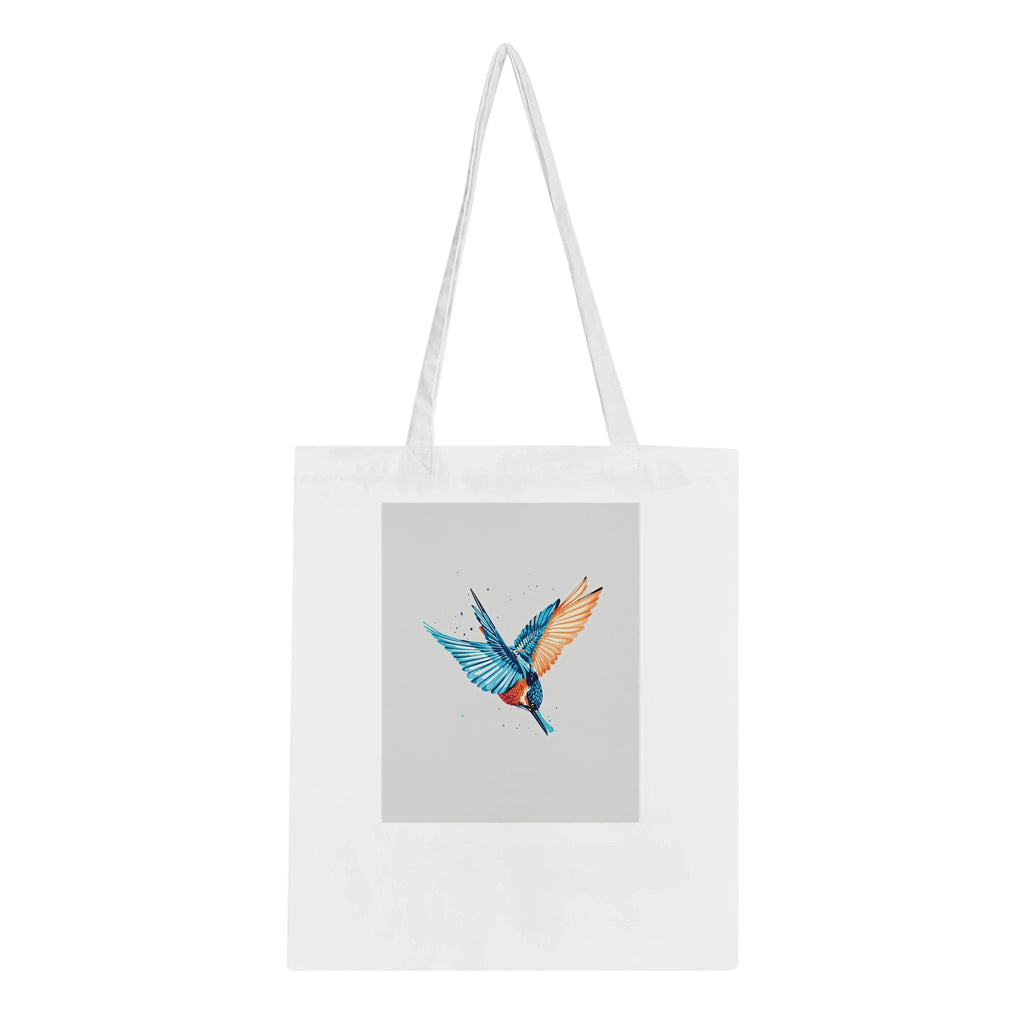Kingfisher Electric Dive Cotton Shopper UK Tote Bag UK Gift — Tote Bag | Wild Thread Co UK