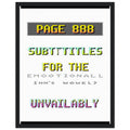 Ceefax Teletext Nostalgia Framed Print Wall Art Ready to Hang UK — Framed Art Print | Wild Thread Co UK