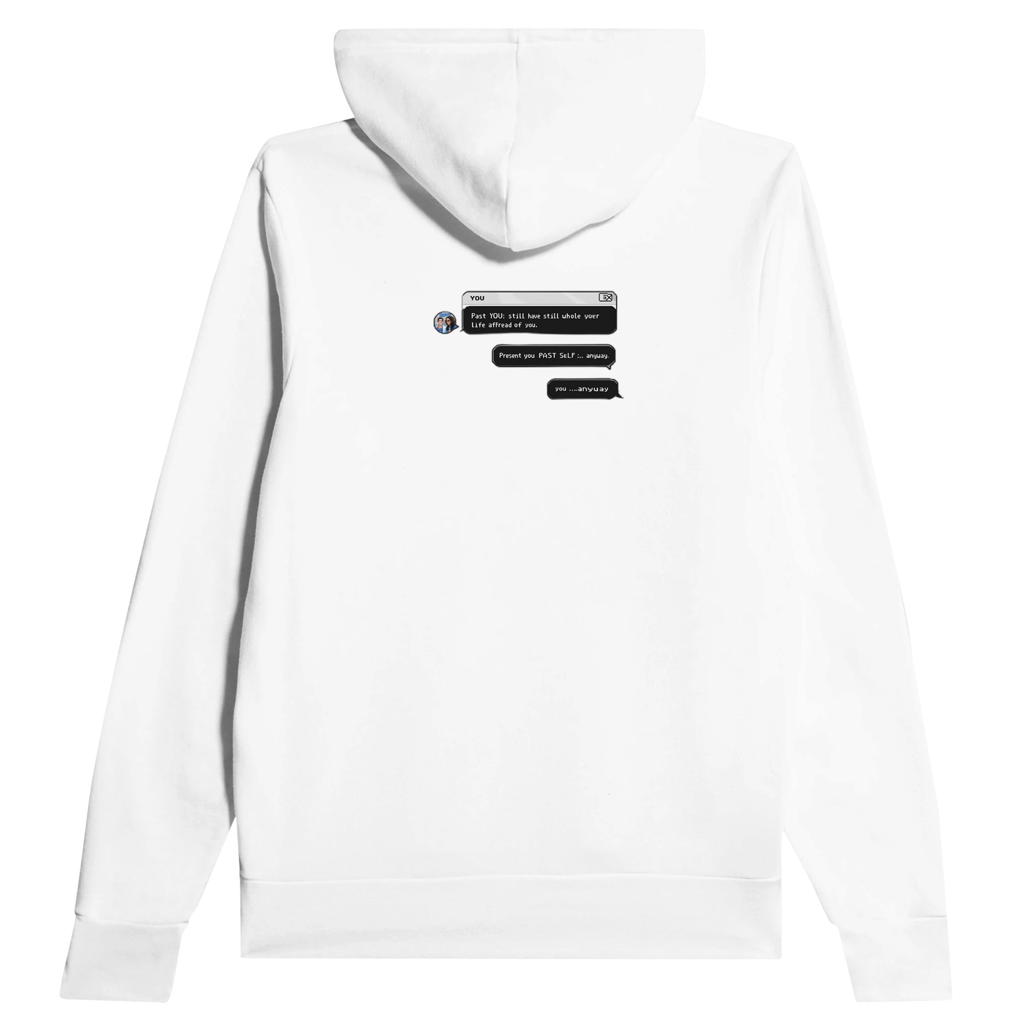 Msn Messenger Nostalgia Hoodie Pullover Unisex Cotton UK Hoodie — detail view | Wild Thread Co