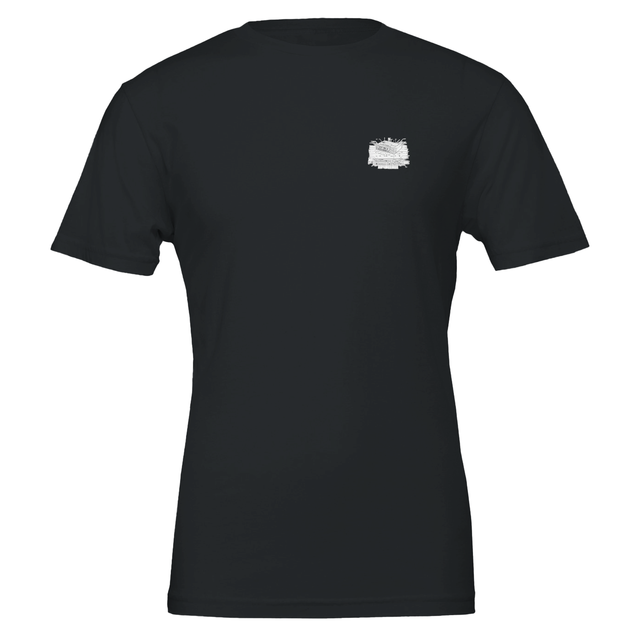 Minidisc Player Technical Illustration T-Shirt Unisex Cotton Tee UK — T-Shirt | Wild Thread Co UK