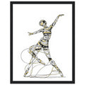 Cassette Tape Dancer Framed Print Wall Art Ready to Hang UK — Framed Art Print | Wild Thread Co UK