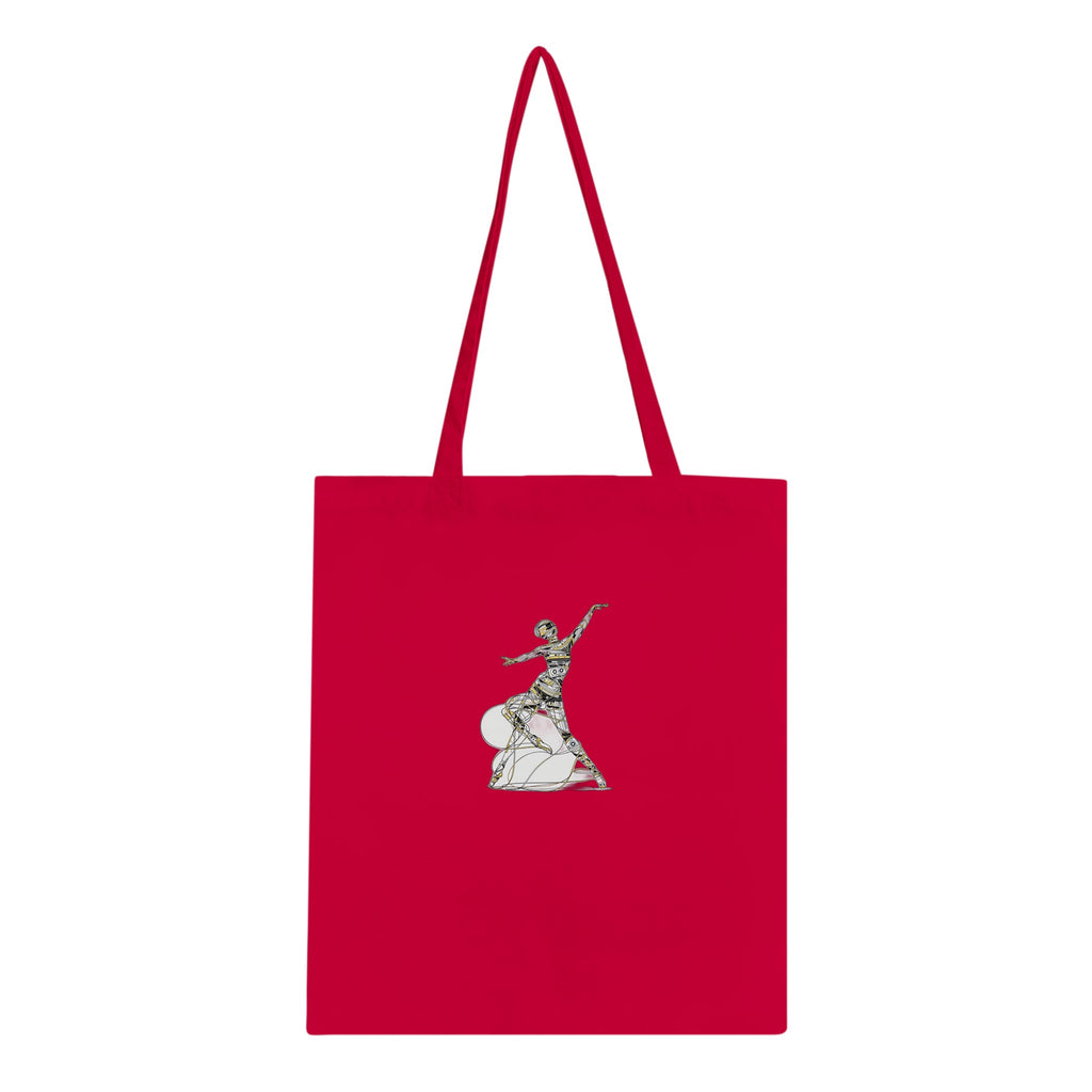 Cassette Tape Dancer Cotton Shopper UK Tote Bag — detail view | Wild Thread Co
