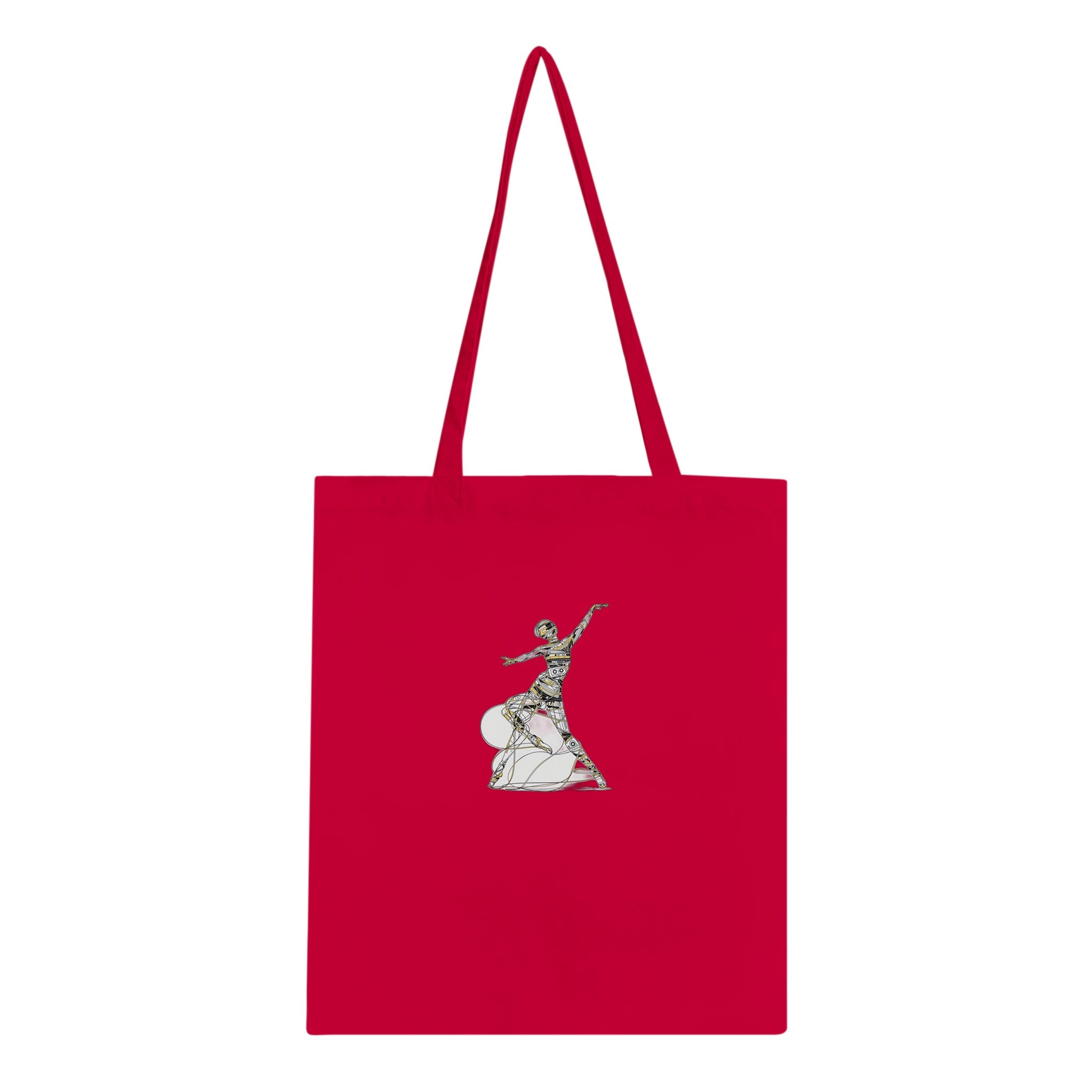 Cassette Tape Dancer Cotton Shopper UK Tote Bag — detail view | Wild Thread Co