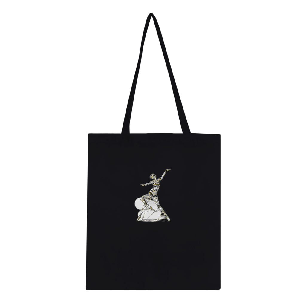 Cassette Tape Dancer Cotton Shopper UK Tote Bag — detail view | Wild Thread Co