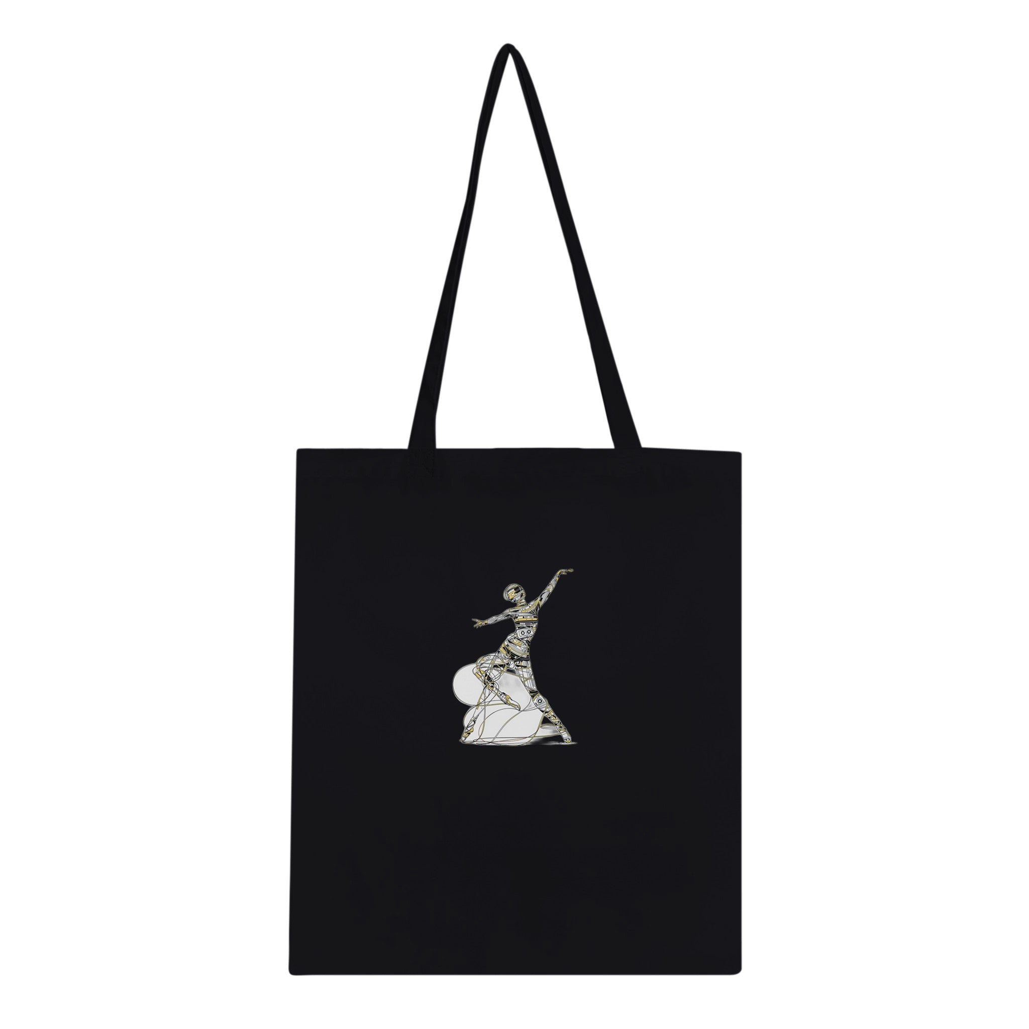 Cassette Tape Dancer Cotton Shopper UK Tote Bag — detail view | Wild Thread Co