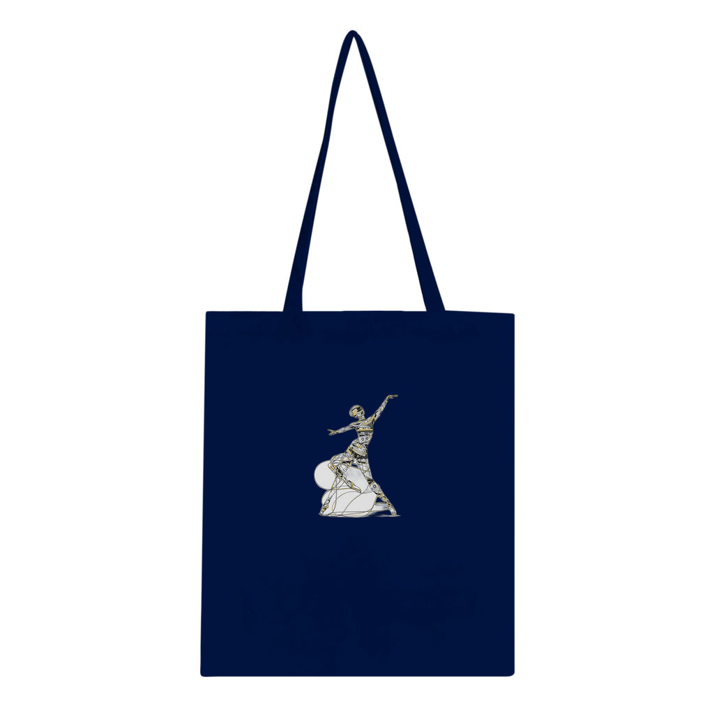 Cassette Tape Dancer Cotton Shopper UK Tote Bag — detail view | Wild Thread Co