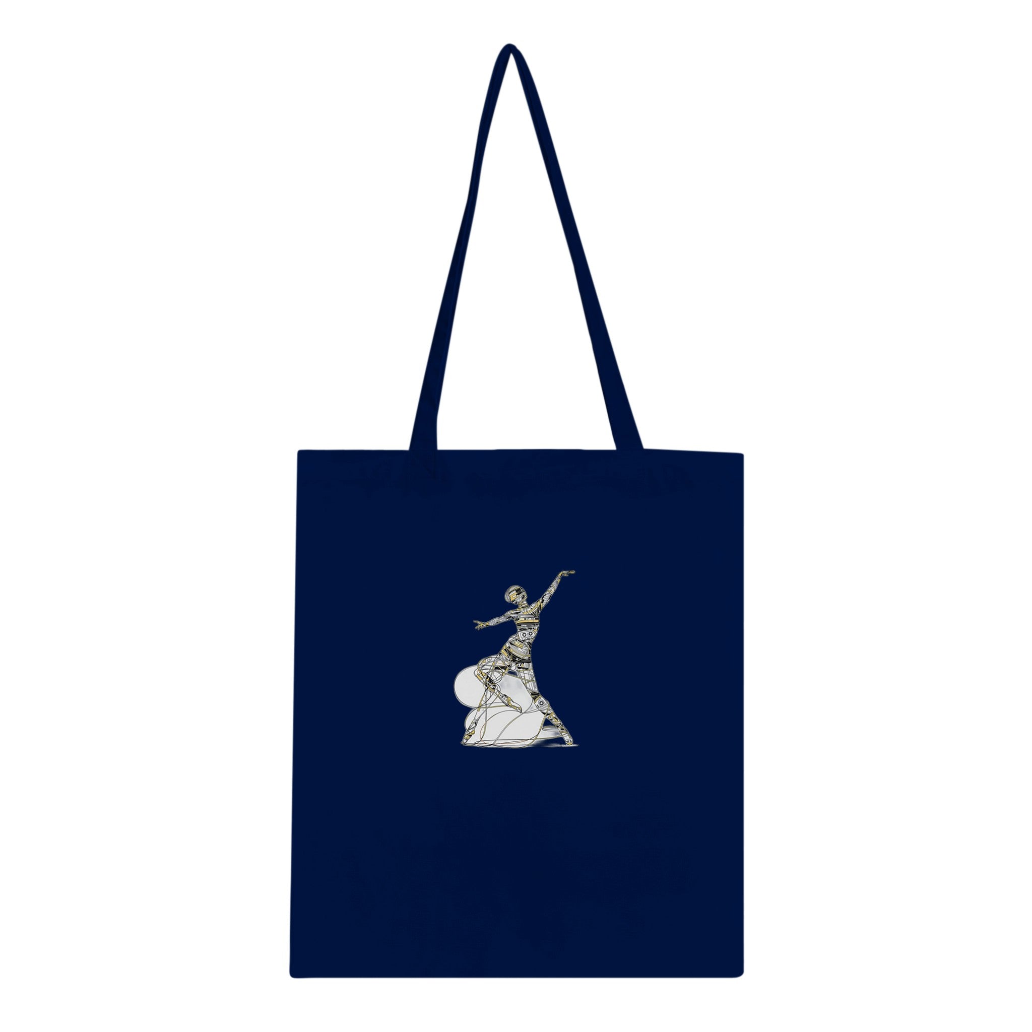 Cassette Tape Dancer Cotton Shopper UK Tote Bag — detail view | Wild Thread Co