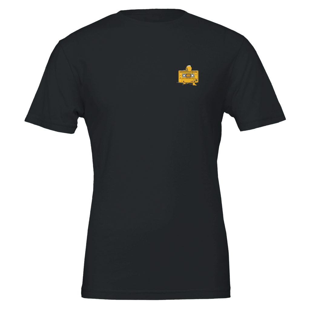 Walkman Introvert Cable Figure T-Shirt Unisex Cotton Tee UK T-Shirt — detail view | Wild Thread Co