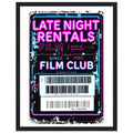 Video Shop Membership Card Framed Print Wall Art Ready to Hang UK — Framed Art Print | Wild Thread Co UK