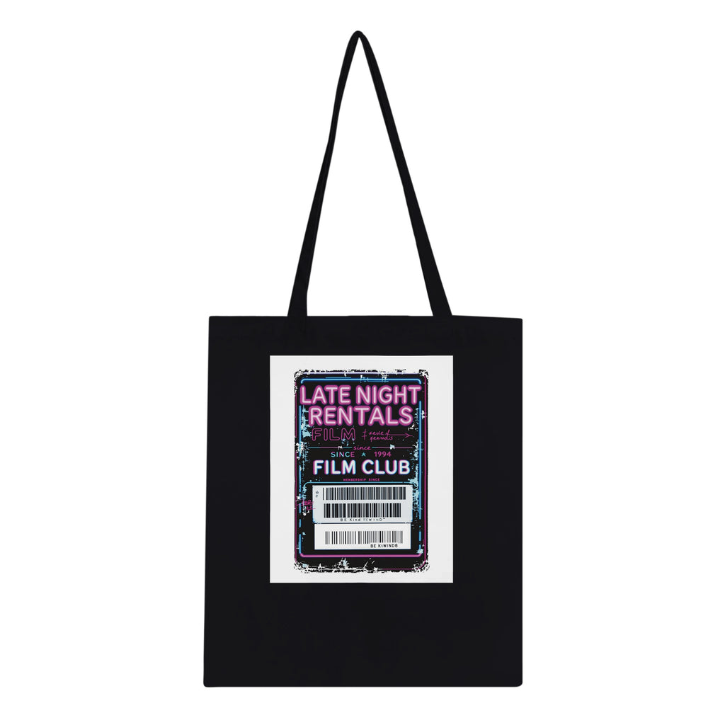 Video Shop Membership Card Tote Bag Cotton Shopper UK Tote Bag — detail view | Wild Thread Co