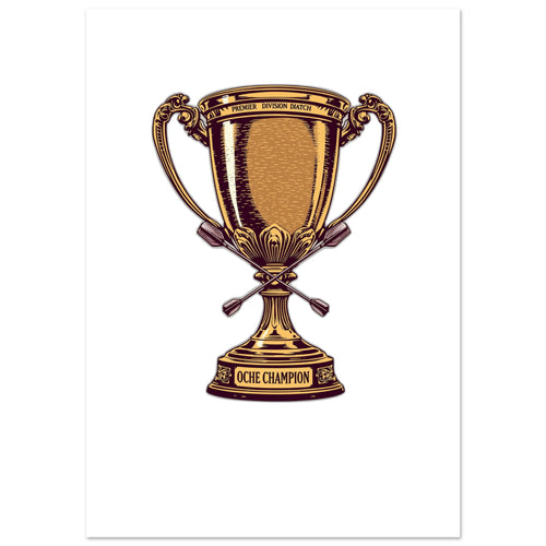 1970s Darts Trophy Pub Culture Art Wall Art UK Art Art Print — Art Print | Wild Thread Co UK