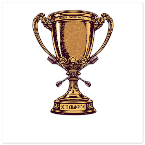 1970s Darts Trophy Pub Culture Art Wall Art UK Art Art Print Art Print — detail view | Wild Thread Co