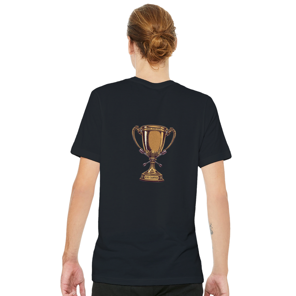 1970s Darts Pub Trophy T-Shirt Unisex Cotton Tee UK T-Shirt — detail view | Wild Thread Co