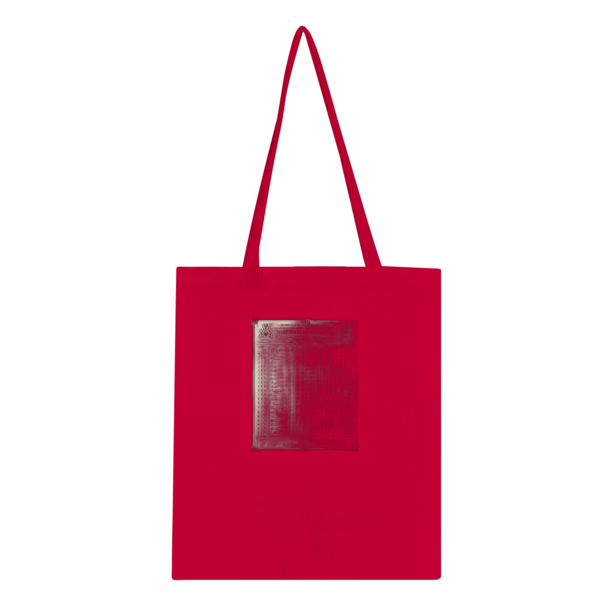 Edwardian Cricket Scorecard Cotton Shopper UK Tote Bag UK Gift Tote Bag — detail view | Wild Thread Co