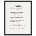 Football Terrace Poem Framed Print Wall Art Ready to Hang UK — Framed Art Print | Wild Thread Co UK