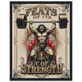 Victorian Circus Strongman Wall Art Ready to Hang UK — Framed Art Print | Wild Thread Co UK