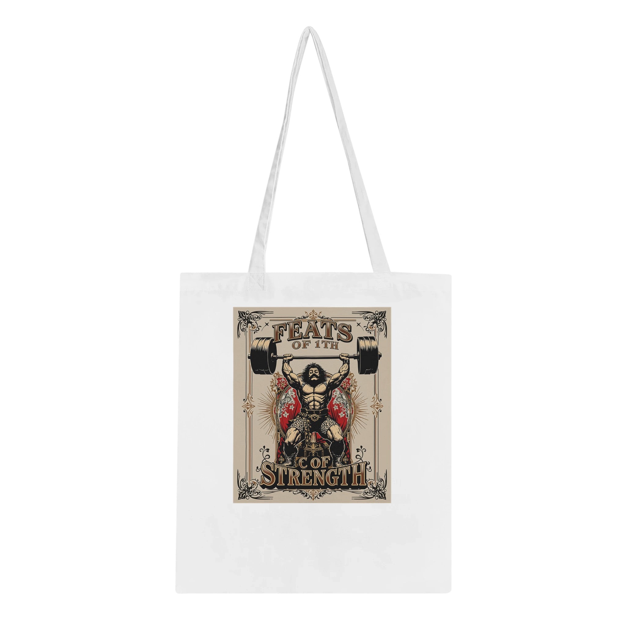 Victorian Circus Strongman Tote Bag Cotton Shopper UK — Tote Bag | Wild Thread Co UK