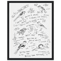 Birdwatcher Field Notebook Framed Print Wall Art Ready to Hang UK — Framed Art Print | Wild Thread Co UK