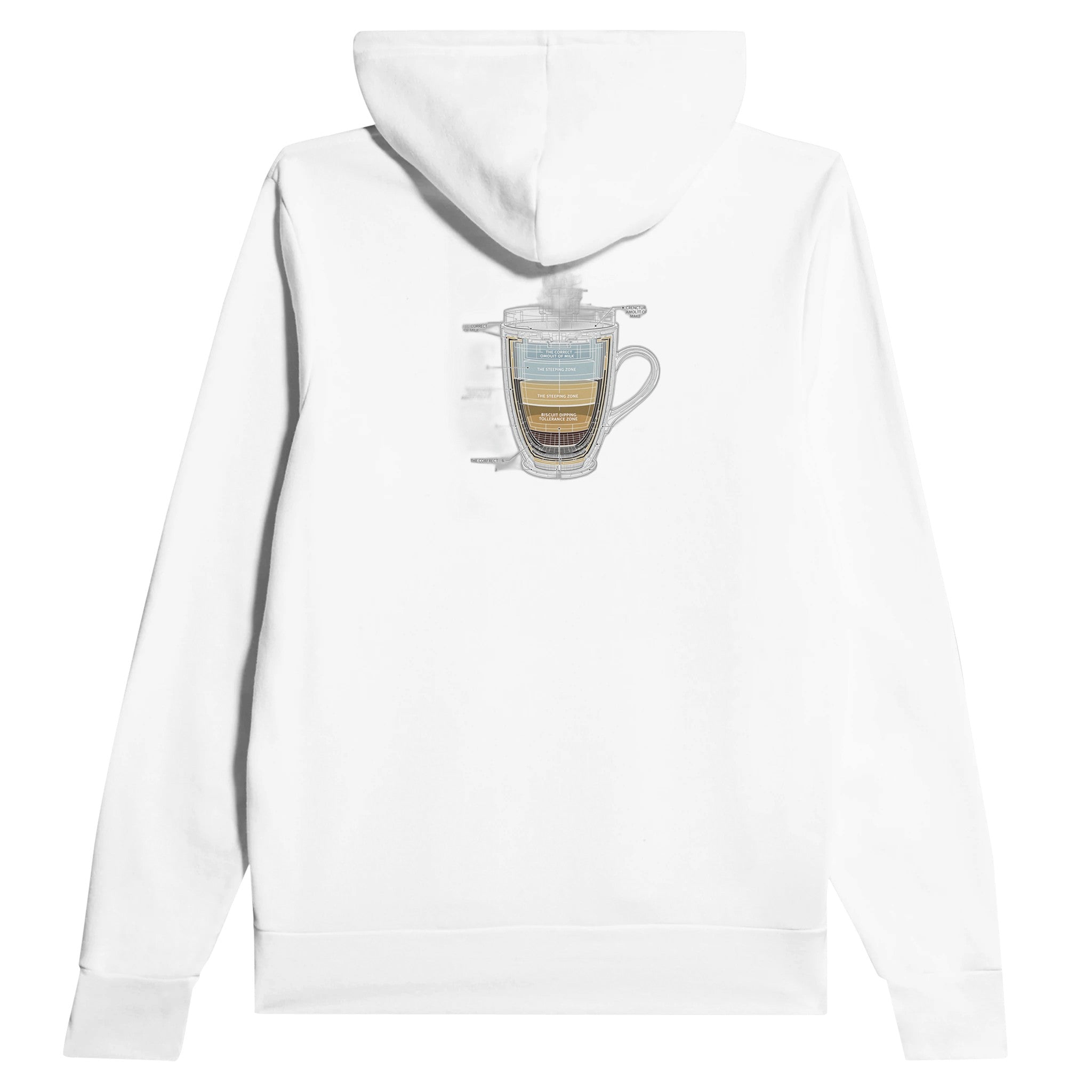 Tea Engineering Cross-section Hoodie Pullover Unisex Cotton UK Hoodie — detail view | Wild Thread Co
