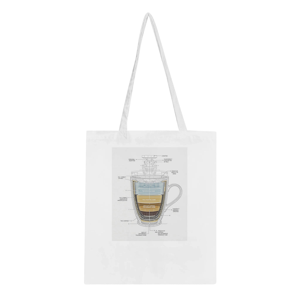 Tea Engineering Cross-section Cotton Shopper UK Tote Bag — detail view | Wild Thread Co