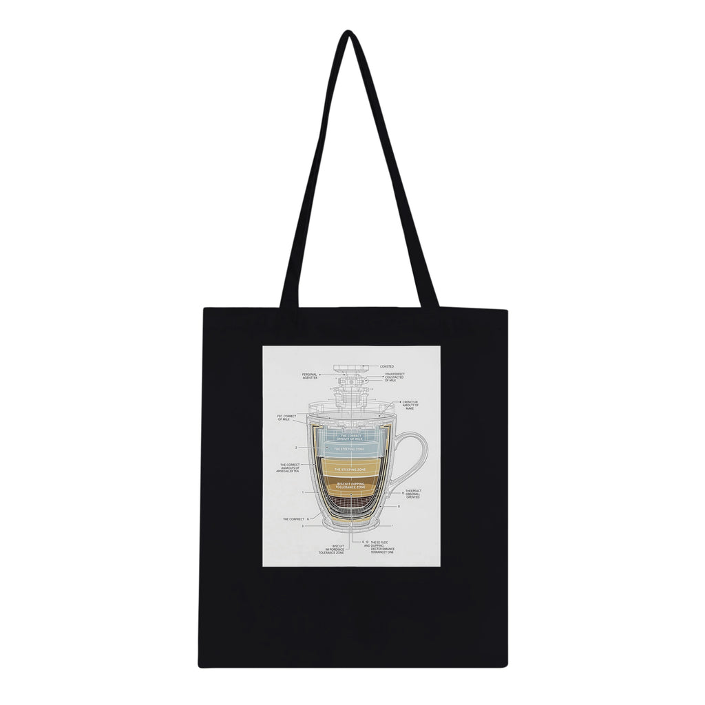 Tea Engineering Cross-section Cotton Shopper UK Tote Bag — detail view | Wild Thread Co